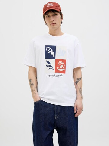JACK & JONES Shirt in Wit: voorkant