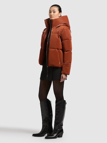 khujo Χειμερινό μπουφάν 'AUDREY SHINY' σε πορτοκαλί