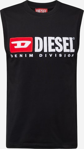 DIESEL Shirt 'T-Isco-Div' in Zwart: voorkant