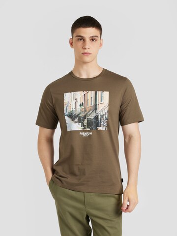 JACK & JONES Póló 'JPRBLAMAXEY' - barna: elől