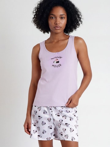 DISNEY - Pijama 'DISNEY Pijama Sin Mangas Soft Minnie para Mujer' en lila: frente