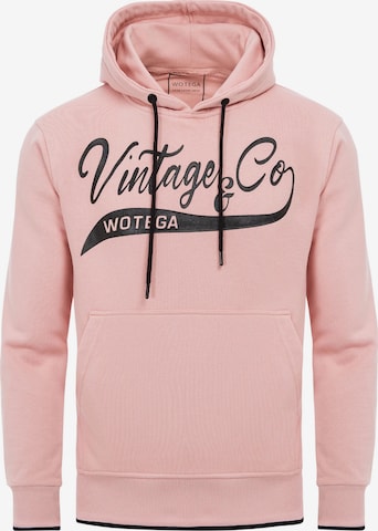WOTEGA Sweatshirt 'WT Star' in Pink: Vorderseite