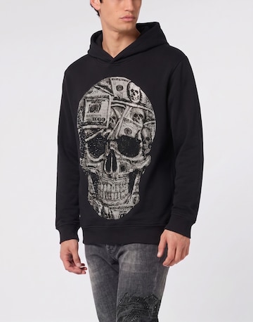 Felpa 'Skull' di Philipp Plein in nero: frontale