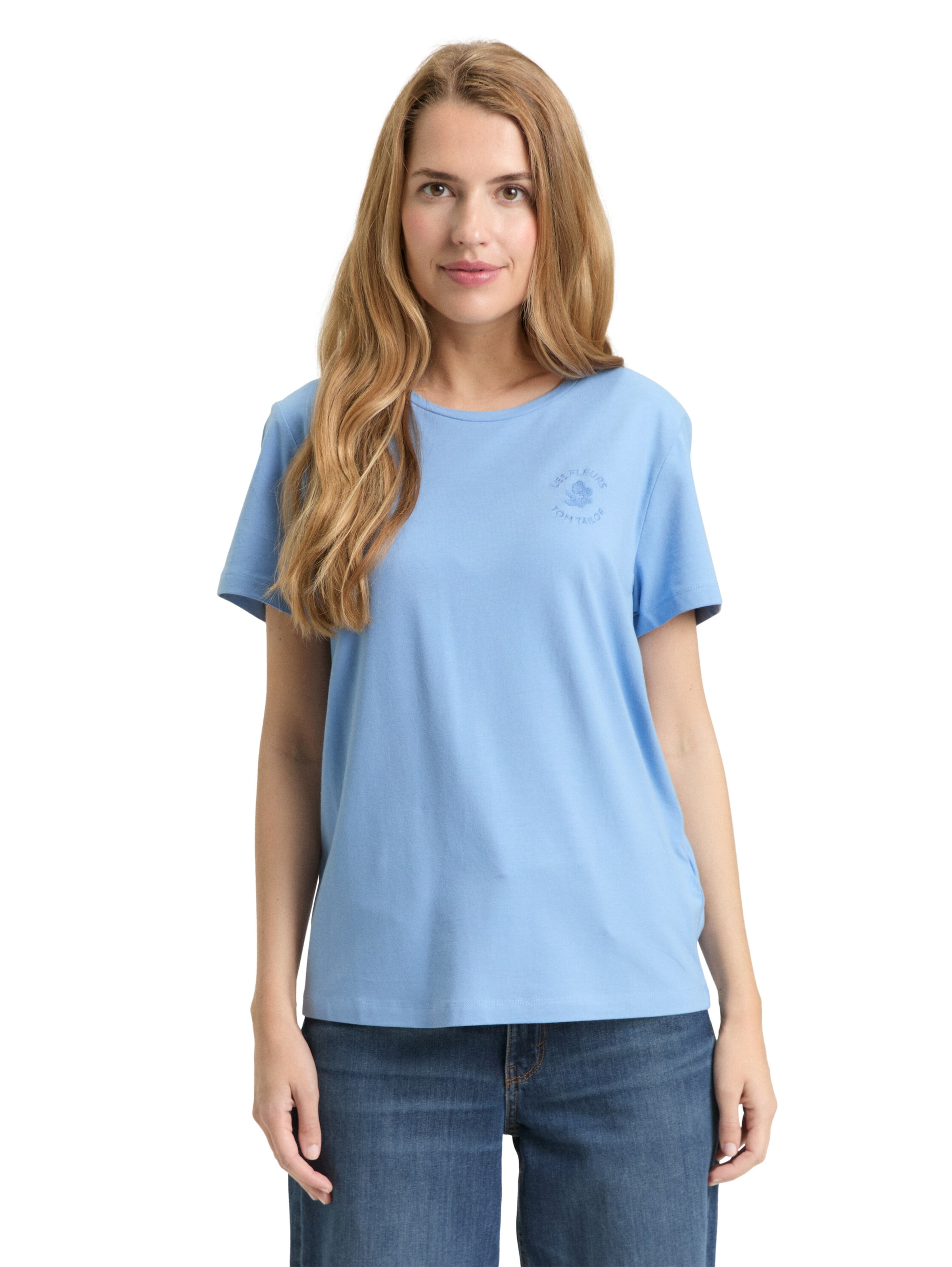 TOM TAILOR Tričko - Modrá: predná strana