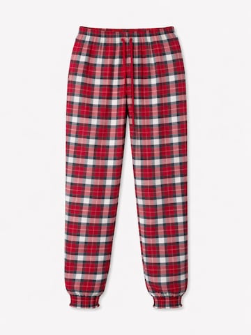 LEAFLETIC Pajama Pants 'Leafletic Women’s Flannel Bottom' in Red: front