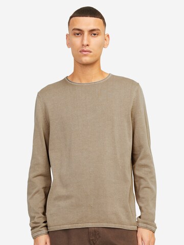 JACK & JONES Pullover 'Leo'‌‌‌ in Braun