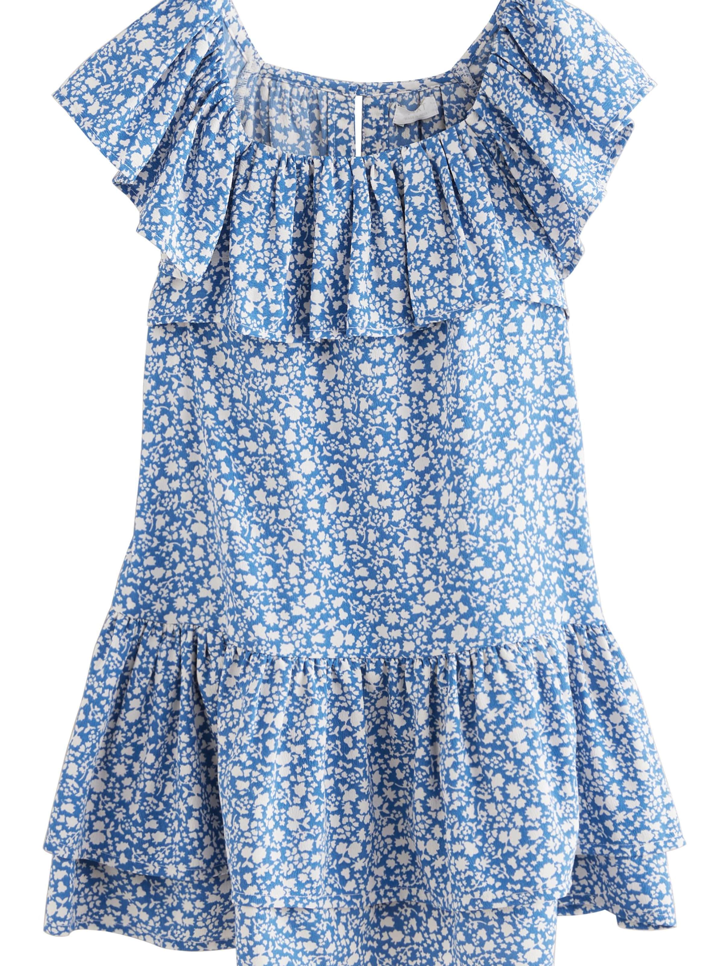 Robe 'Rüschen' Next en bleu : devant