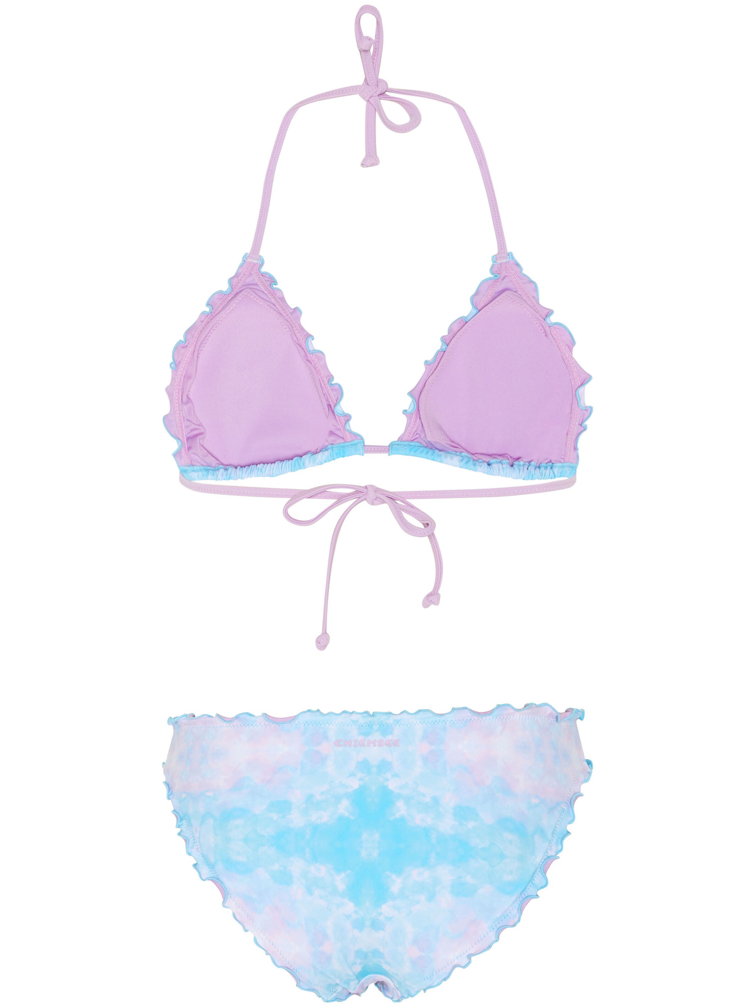CHIEMSEE Triangle Bikini ' mit Wellenkante ' in Blue
