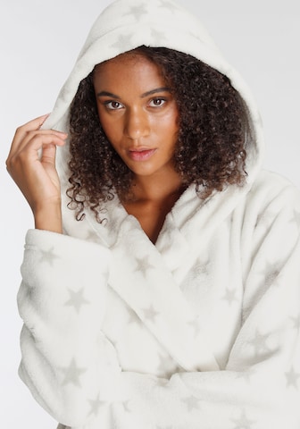 LASCANA Short Bathrobe in White