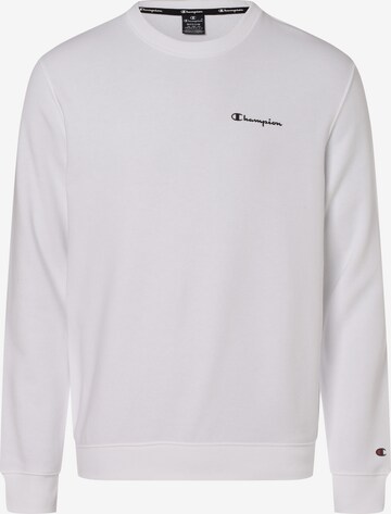 Champion Authentic Athletic Apparel Sweatshirt in White: front