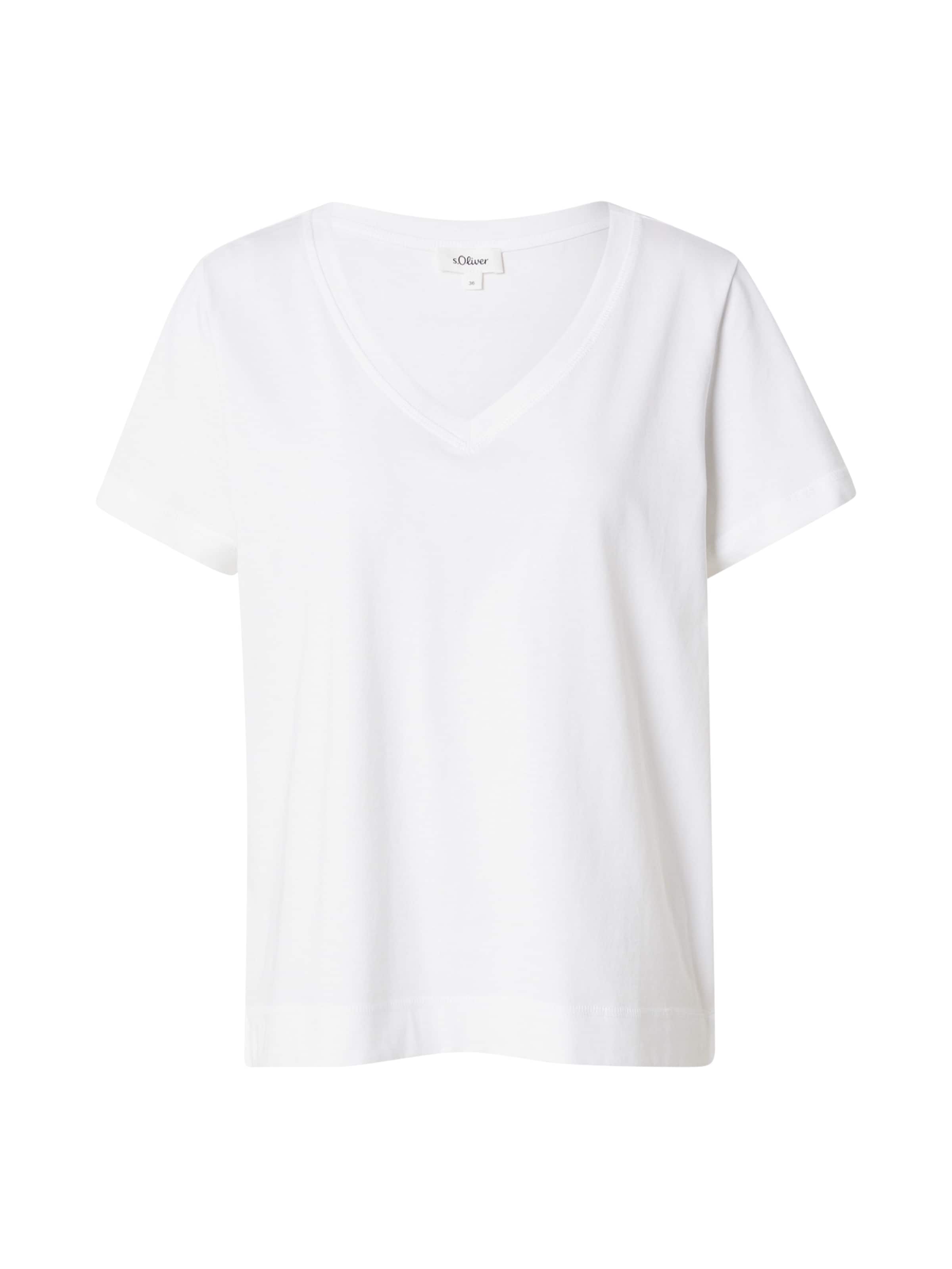 T-shirt s.Oliver en blanc : devant