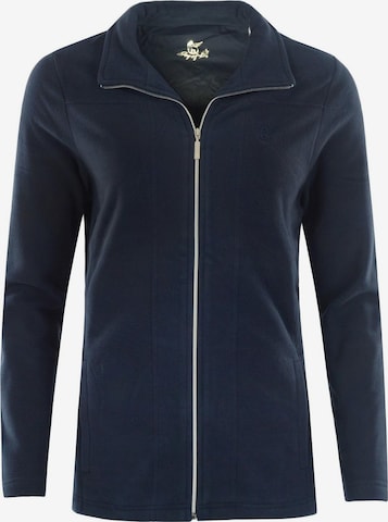 HAJO Fleece Jacket in Blue: front