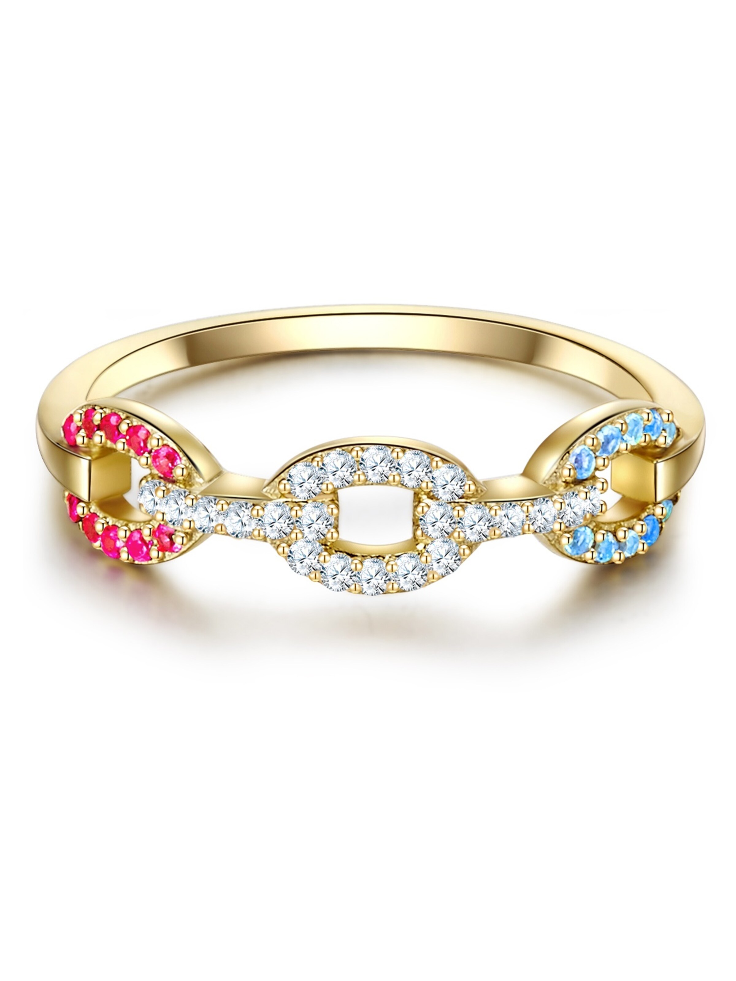 Anello Lulu & Jane di colore giallo oro / colori misti, Visualizzazione prodotti