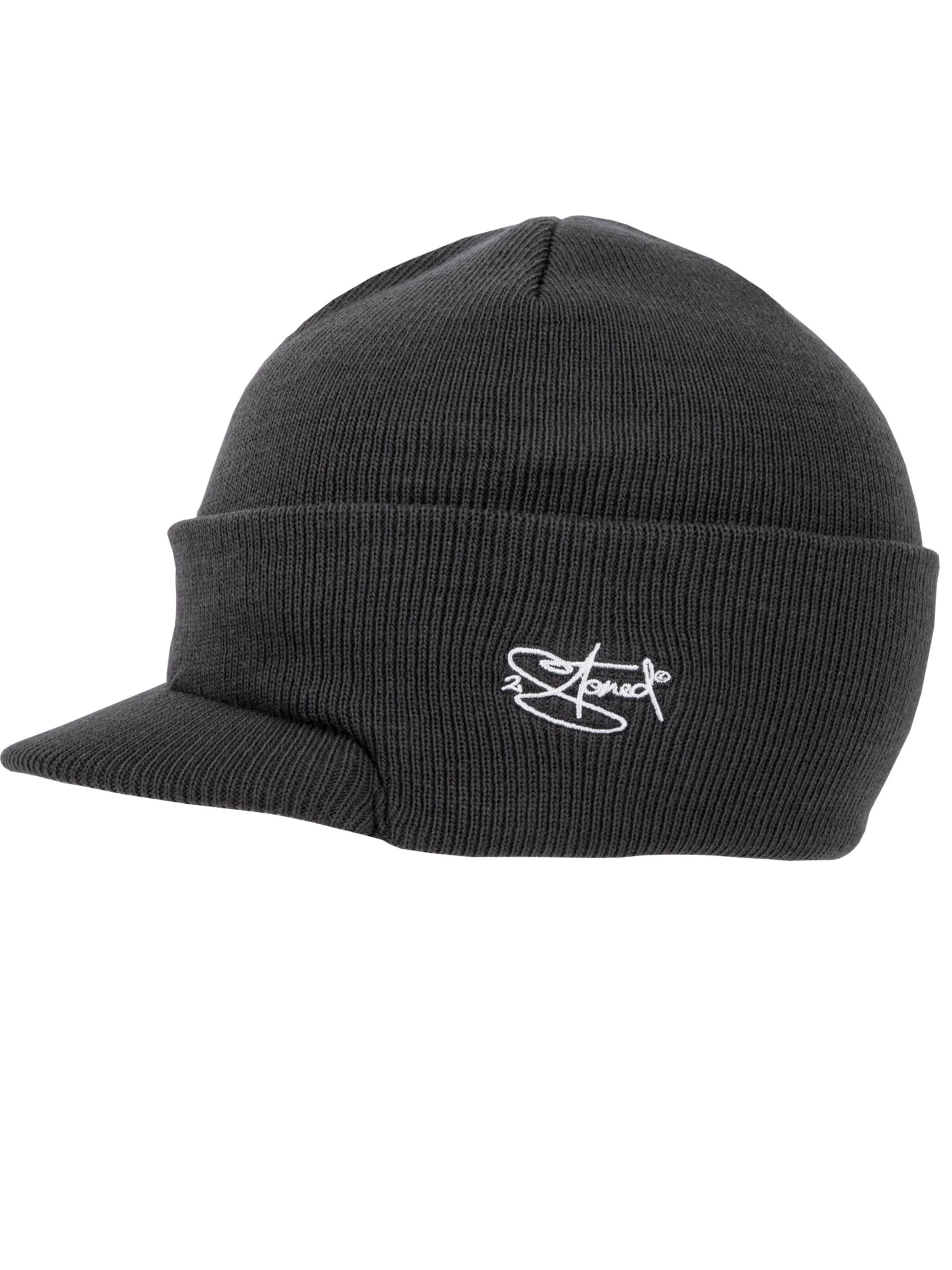 2Stoned Mütze 'Visor Deluxe'‌‌‌‌‌‌‌‌‌ in Grau: Vorderseite