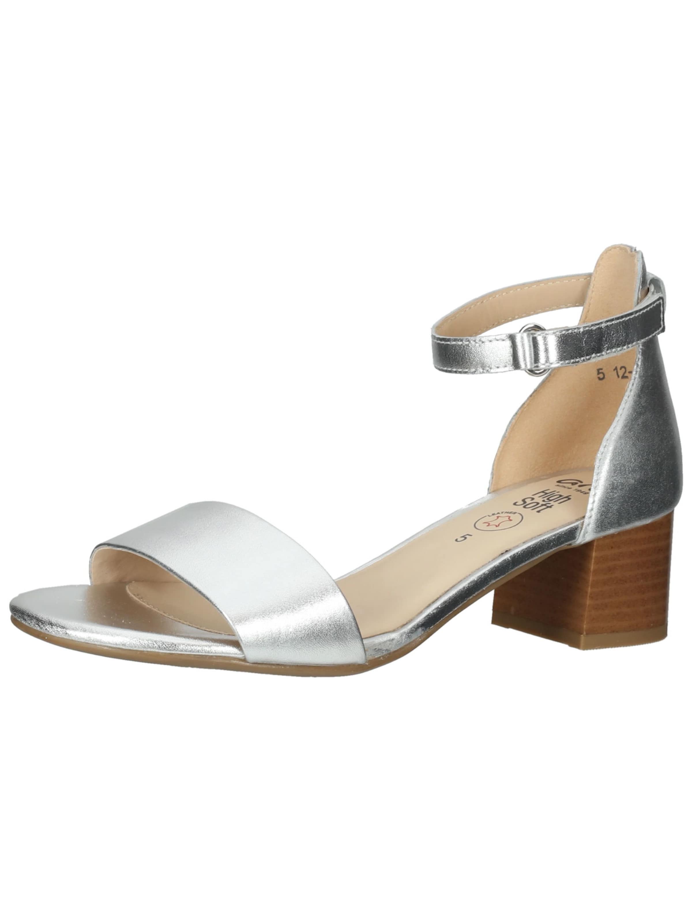 ARA Strap Sandals in Silver: front