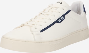 BOSS Black Platform trainers 'Rhys' in White: front
