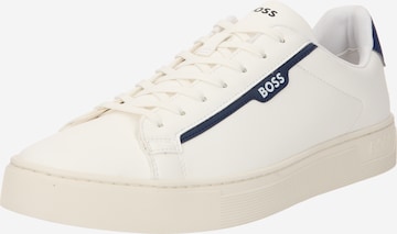 BOSS - Zapatillas deportivas bajas 'Rhys' en blanco: frente