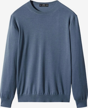 MANGO MAN Sweater 'willy' in Blue: front