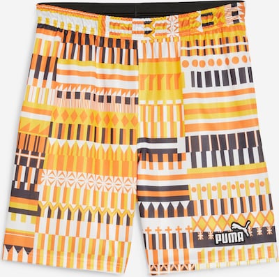 Pantaloni sportivi PUMA di colore marrone / miele / giallo oro / nero, Visualizzazione prodotti