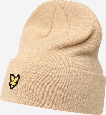 Lyle & Scott Beanie in Beige: front