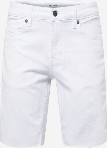 Only & Sons Normalny krój Jeansy w kolorze biały: przód