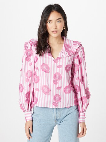 Custommade Bluzka 'Dusina' w kolorze różowy: przód