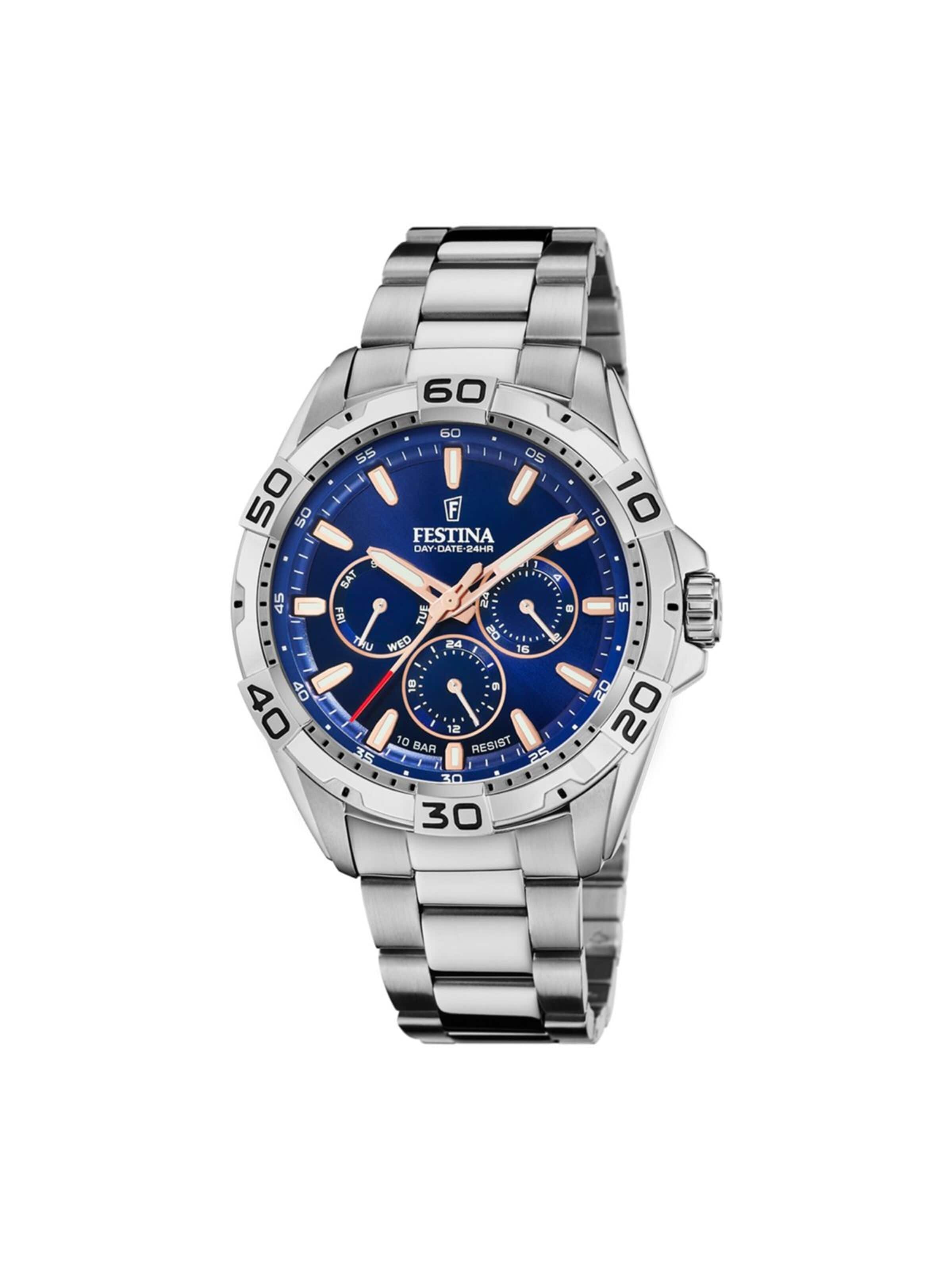 Montre à affichage analogique FESTINA en bleu : devant