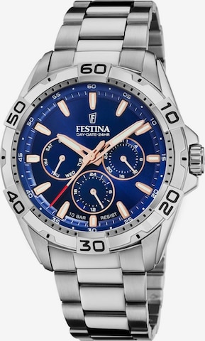 Montre à affichage analogique FESTINA en bleu : devant