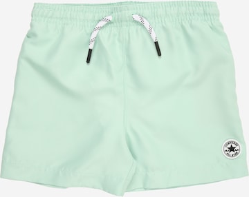 Shorts de bain CONVERSE en vert : devant