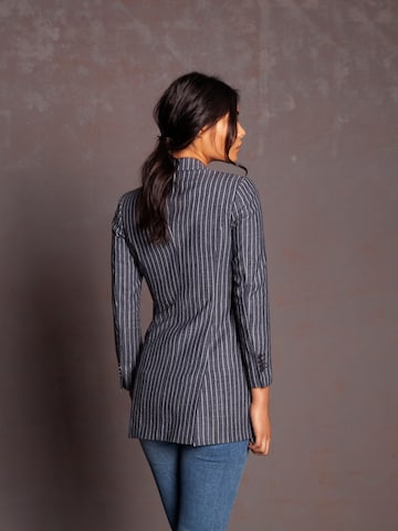 Vulto Blazers 'Pinstripe Double-Breasted Jacket' in Blauw