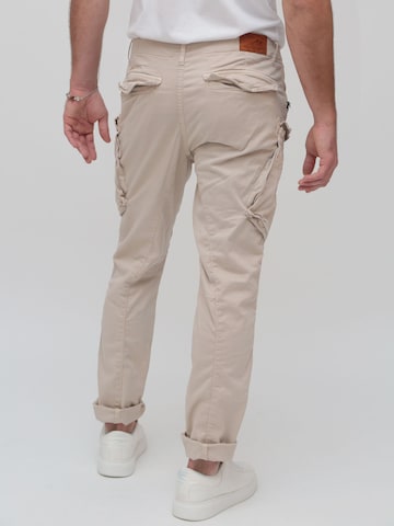 Regular Pantalon cargo 'Elias' Miracle of Denim en beige