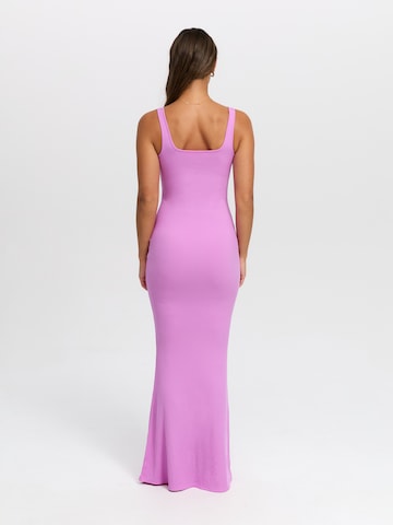 cfab (formerly creamy fabrics) Klänning 'Ribbed Tank Top Maxikleid' i lila