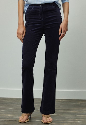 Bootcut Pantalon Next en bleu : devant