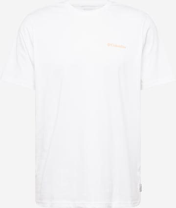 T-Shirt fonctionnel 'Explorers Canyon' COLUMBIA en blanc : devant