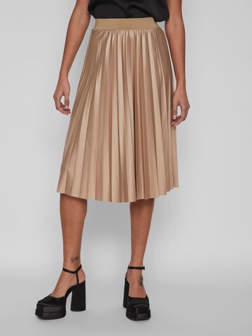 Vila Petite Skirt 'Nitban' in Beige: front