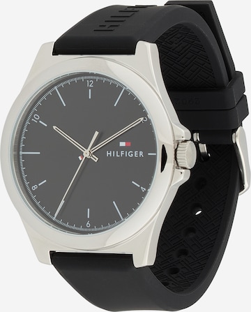 juoda TOMMY HILFIGER Analoginis (įprasto dizaino) laikrodis 'NORRIS': priekis