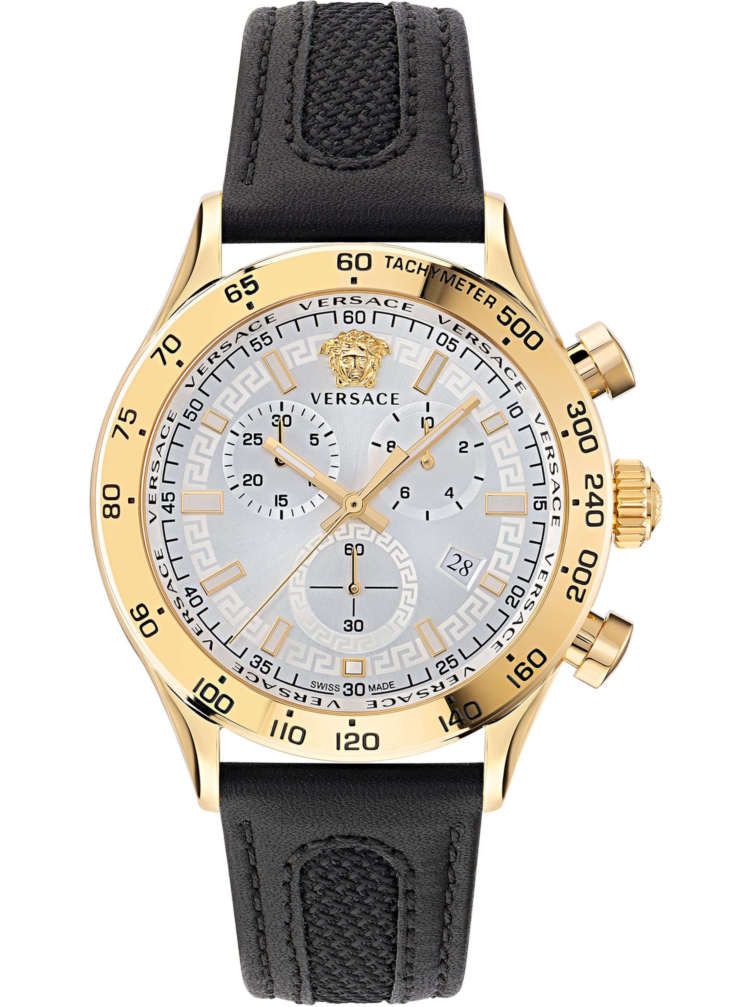 VERSACE Analoog horloge in Goud: voorkant