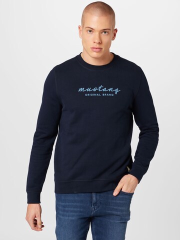 MUSTANG Sweatshirt 'BEN' in Blau: predná strana