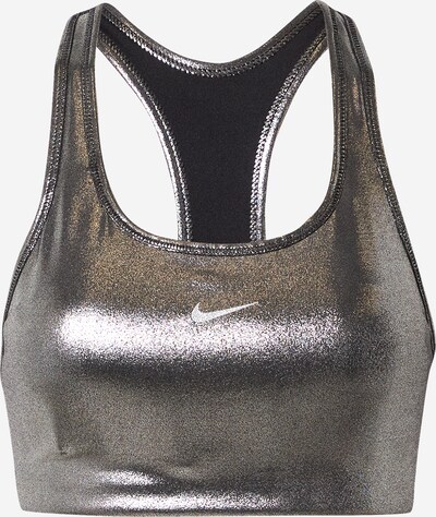 NIKE Sport-BH in schwarz / silber, Produktansicht