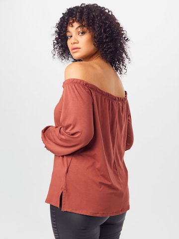 ABOUT YOU Curvy Shirt 'Elsa' in Bruin