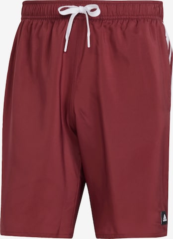 ADIDAS SPORTSWEAR Athletic Swim Trunks in Red: front