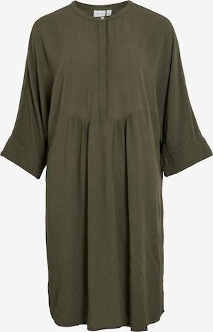 VILA - Vestido camisero en verde: frente