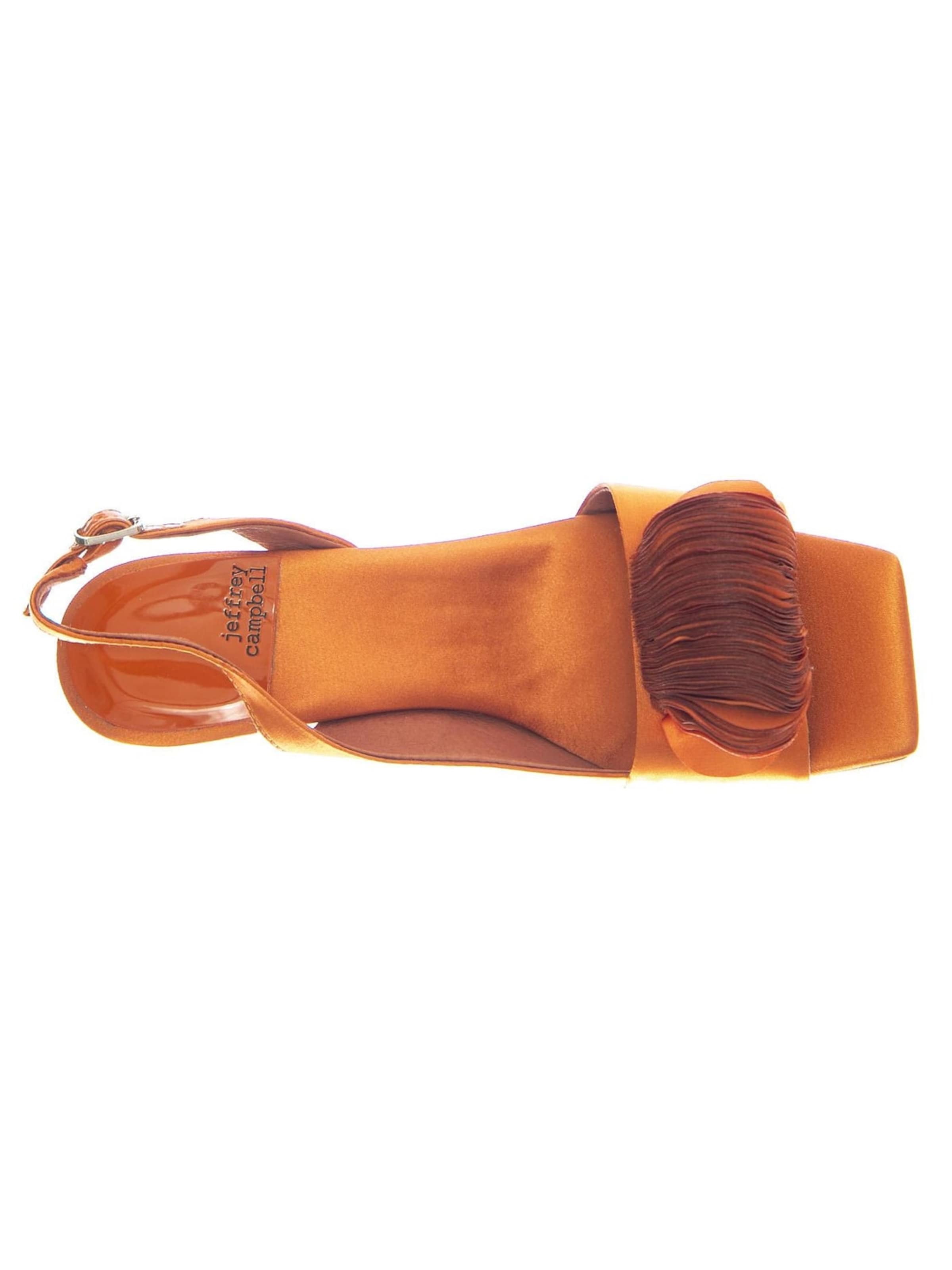 Jeffrey Campbell Sandaler 'Duffy Orange Satien' i orange