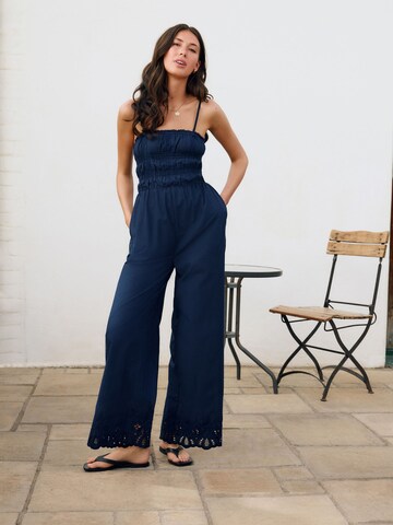 Next Jumpsuit i blå: framsida