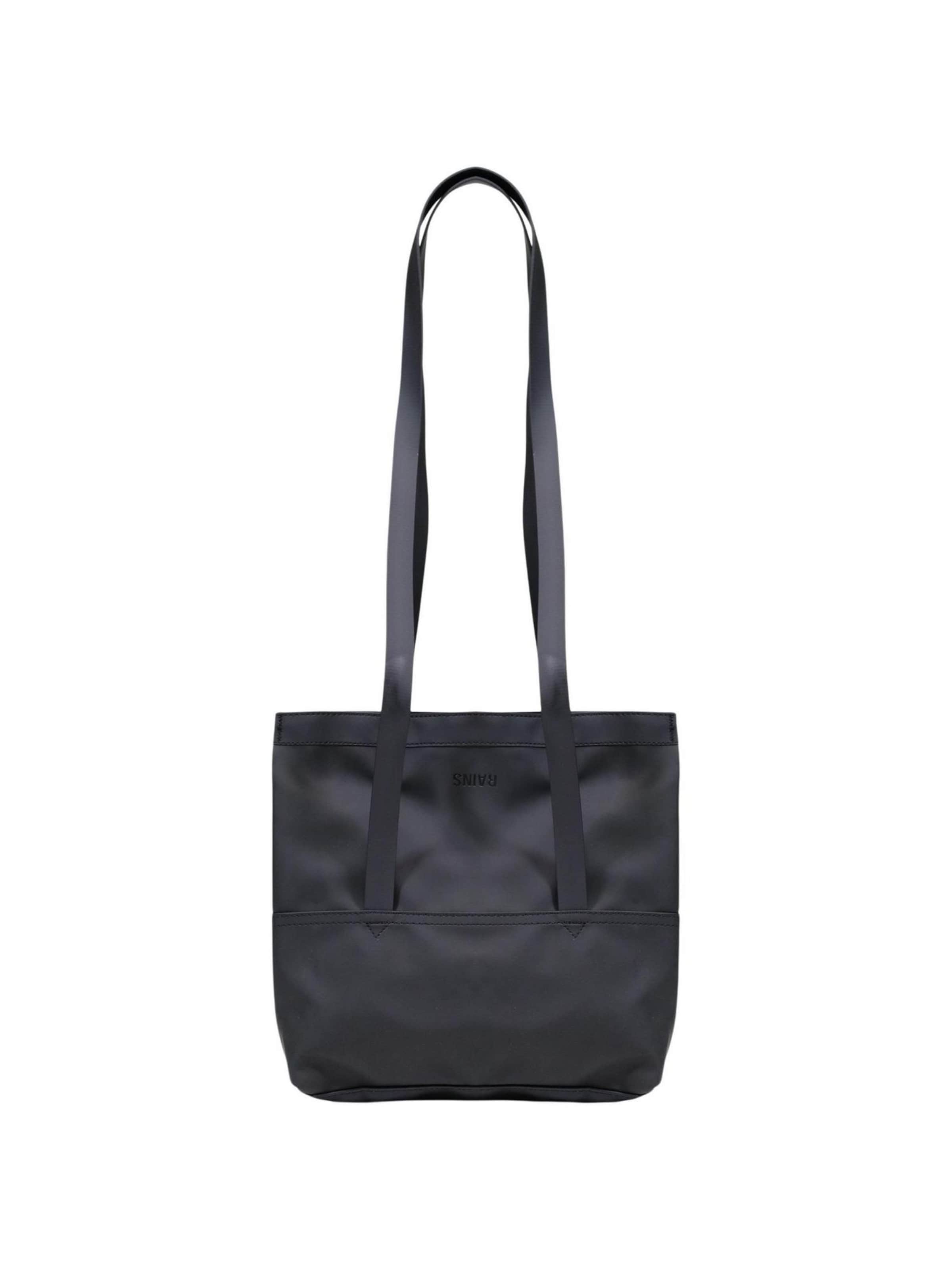Borsa a spalla di RAINS in nero: frontale