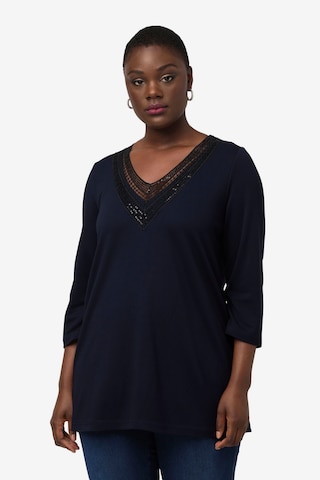 Ulla Popken Shirt in Blauw: voorkant