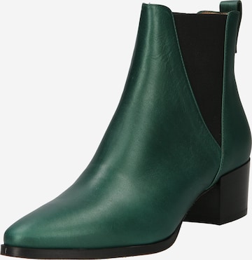 NINE TO FIVE Chelsea Boots 'Brygge' in Green: front