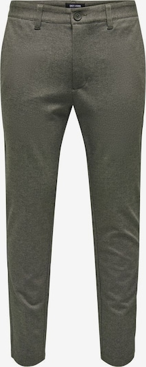 „Chino“ stiliaus kelnės 'Mark' iš Only & Sons, spalva – tamsiai žalia / balkšva, Prekių apžvalga