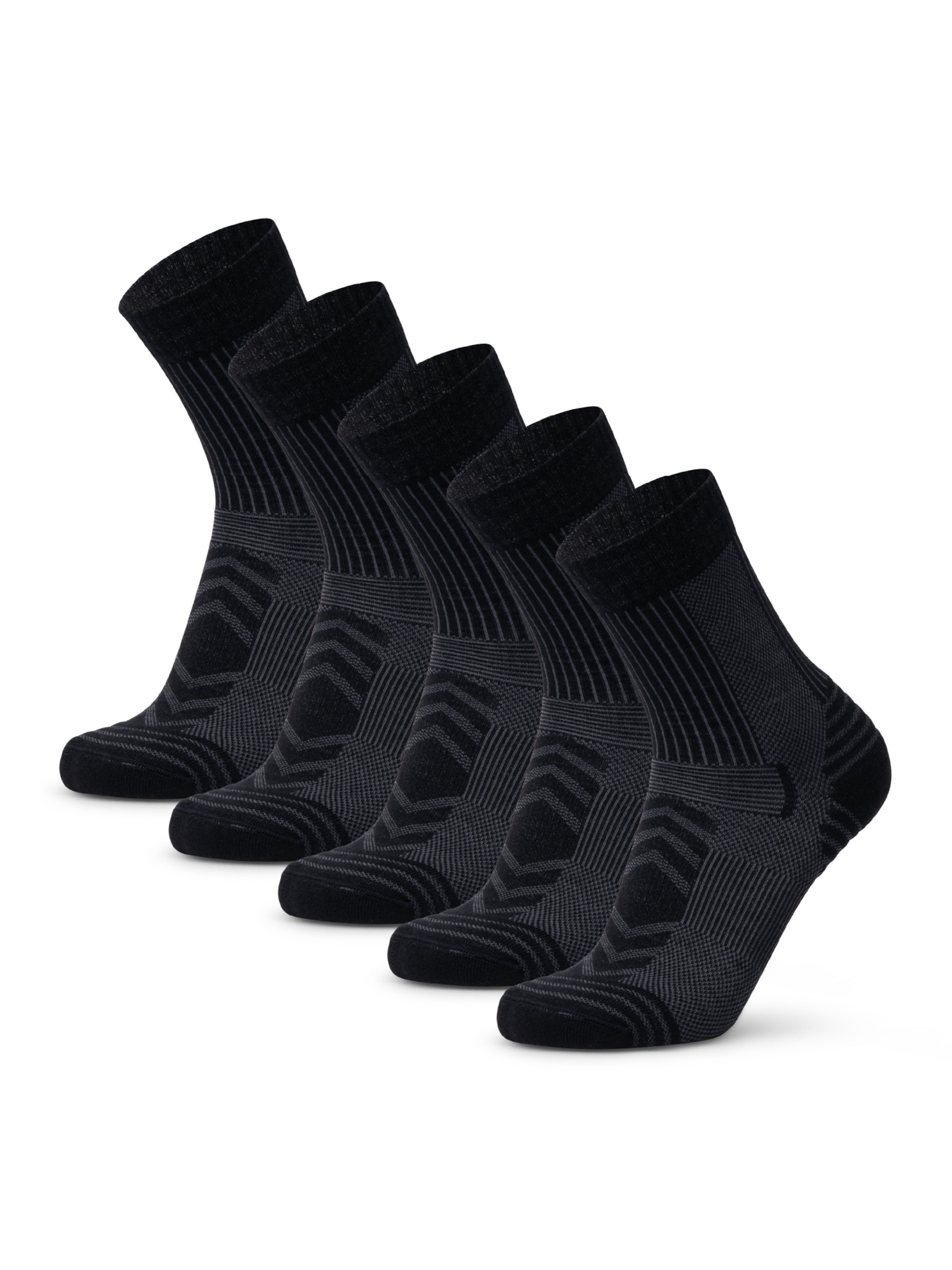 Chaussettes de sport DANISH ENDURANCE en noir : devant