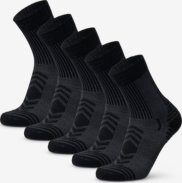 Chaussettes de sport DANISH ENDURANCE en noir : devant